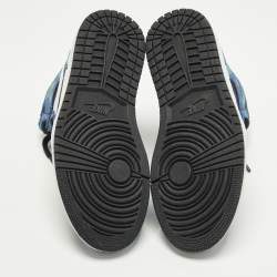 Pre Owned Air Jordans Jordan 1 Retro Tie Dye Size 36.5 Multicolor Leather and Suede High Top Sneakers