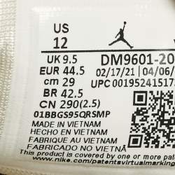 Pre Owned حذاء رياضي إير جوردان 1 ميد جلد رمادي/كحلي مقاس 38