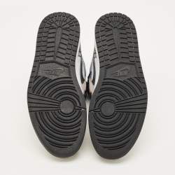 Pre Owned حذاء رياضي إير جوردان 1 متعدد الألوان جلد ونوبوك عالي المقاس 44.5