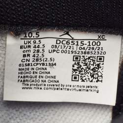 Pre Owned حذاء رياضي إير جوردان 1 متعدد الألوان جلد ونوبوك عالي المقاس 44.5