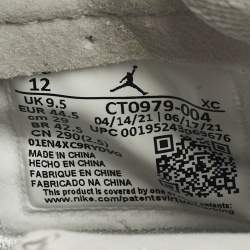 مملوكة مسبقًا حذاء رياضي آير جوردانز 1 هايتوب جلد أسود/أخضر داكن مقاس 42.5