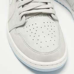 مملوكة مسبقًا حذاء رياضي آير جوردانز 1 هايتوب جلد أسود/أخضر داكن مقاس 42.5