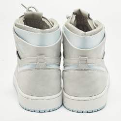 مملوكة مسبقًا حذاء رياضي آير جوردانز 1 هايتوب جلد أسود/أخضر داكن مقاس 42.5