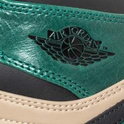 Pre Owned Air Jordan 1 x Nike Tricolor Leather Retro Celtics High Top Sneakers Size 38.5 