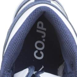 Pre Owned Air Jordan Blue/White Suede And Leather 1 Retro COJP High Top Sneakers Size 38