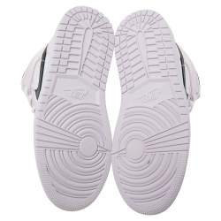 Pre Owned Air Jordan Pink/White Leather Jordan 1 Mid Sneakers Size 36.5