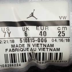 Pre Owned Air Jordan Black Nubuck and Leather 12 Retro High Top Sneakers Size 40