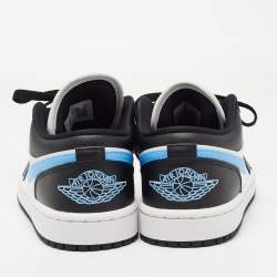 Pre Owned Nike Air Jordans Multicolor Leather Jordan 1 Low Top Sneakers Size 38.5