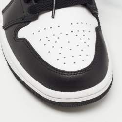 Pre Owned Nike Air Jordans Multicolor Leather Jordan 1 Low Top Sneakers Size 38.5