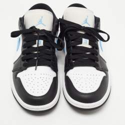 Pre Owned Nike Air Jordans Multicolor Leather Jordan 1 Low Top Sneakers Size 38.5