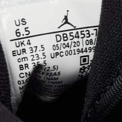 مملوكة مسبقًا Air Jordans Tricolor Nubuck Leather Air Jordan 1 Mid Wheat Sneakers Size 37.5