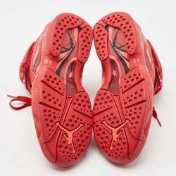 Pre Owned Air Jordans Red Suede Air Jordan 8 Valentine's Day Sneakers Size 36