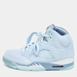 All light cheap blue jordans