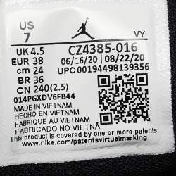 Pre Owned Air Jordans Multicolor Leather Jordan 1 Mid SE Black Dark Beetroot Sneakers Size 38