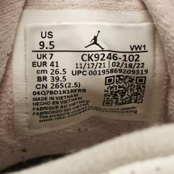 Pre Owned Air Jordan White Leather Jordan 3 Retro Neapolitan Dark Mocha Sneakers Size 41