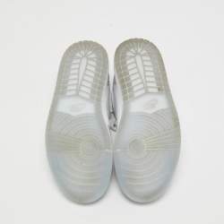 Air Jordans Grey/White Air Jordan 1 Lace Up Sneakers Size 37.5