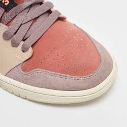 Air Jordans Multicolor Nubuck Leather and Suede Jordan 1 Low Canyon Rust Sneakers Size 39