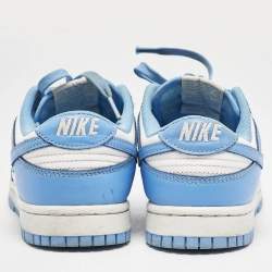 Air Jordans Blue/White Leather Jordan 1 Low White Ice Blue Sneakers Size 40