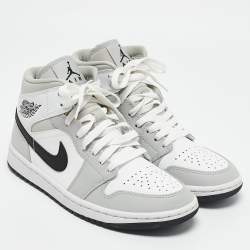 Air Jordans Multicolor Leather Air Jordan 1 Mid Top Sneakers Size 38