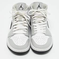 Air Jordans Multicolor Leather Air Jordan 1 Mid Top Sneakers Size 38