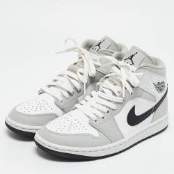 Air Jordans Multicolor Leather Air Jordan 1 Mid Top Sneakers Size 38