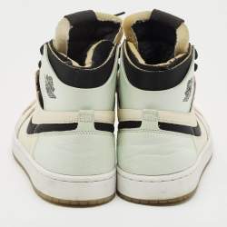 Pre Owned Air Jordans Multicolor Leather Jordan 1 High Zoom Air CMFT Easter Sneakers Size 38.5