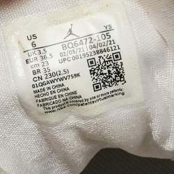 Pre Owned Air Jordans Multicolor Leather Air Jordan 1 High Top Sneakers Size 36.5