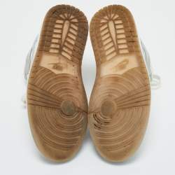 Pre Owned Air Jordans Multicolor Leather Air Jordan 1 High Top Sneakers Size 36.5