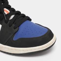 Pre Owned Air Jordans Multicolor Leather Air Jordan 1 SE Lace Up Sneakers Size 40.5