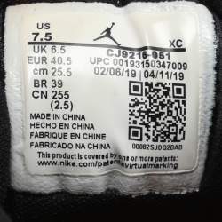 Pre Owned Air Jordans Multicolor Leather Air Jordan 1 SE Lace Up Sneakers Size 40.5