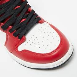 Pre Owned Air Jordans Multicolor Leather Jordan 1 Retro High Chicago Sneakers Size 40.5