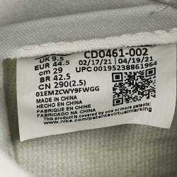 Pre Owned حذاء رياضي آير جوردانز جلد جوردان 1 ريترو عنق مرتفع أبيض/موف مقاس 39