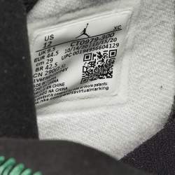 Pre Owned حذاء رياضي إير جوردان تشينيل أخضر/أبيض جلد مبيض تركواز مقاس 35.5