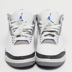 Pre Owned حذاء رياضي إير جوردان جوردان 3 جلد ثلاثي الألوان هاي توب مقاس 45