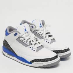 Pre Owned حذاء رياضي إير جوردان جوردان 3 جلد ثلاثي الألوان هاي توب مقاس 45