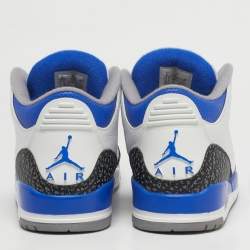 Pre Owned حذاء رياضي إير جوردان جوردان 3 جلد ثلاثي الألوان هاي توب مقاس 45