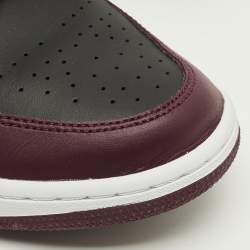 مملوكة مسبقًا Air Jordans Jordan 1 Dark Beetroot Size 44.5 Burgundy/Black Leather and Satin Low Top Sneakers