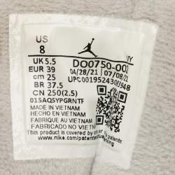 Pre Owned حذاء رياضي آير جوردانز 1 هايتوب جلد أسود/أخضر داكن مقاس 42.5