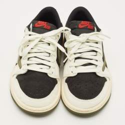 Pre Owned Air Jordans Jordan 1 OG SP Size 38 Multicolor Leather and Nubuck Leather Lace Up Sneakers