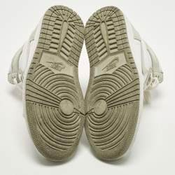 Pre Owned Air Jordans Jordan 1 Retro OG Seafoam Size 38 Green/White Nubuck and Leather High Top Sneakers