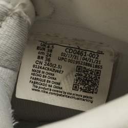 Pre Owned Air Jordans Jordan 1 Retro OG Seafoam Size 38 Green/White Nubuck and Leather High Top Sneakers