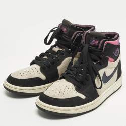 Pre Owned Air Jordans Jordan 1 Zoom Air CMFT PSG Size 39 Multicolor Nubuck Leather and Suede High Top Sneakers