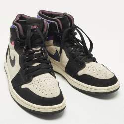 Pre Owned Air Jordans Jordan 1 Zoom Air CMFT PSG Size 39 Multicolor Nubuck Leather and Suede High Top Sneakers