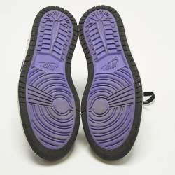 Pre Owned Air Jordans Jordan 1 Zoom Air CMFT PSG Size 39 Multicolor Nubuck Leather and Suede High Top Sneakers