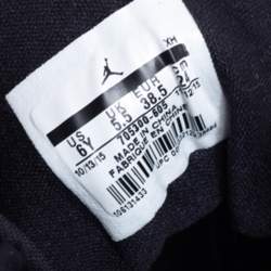 Pre Owned Air Jordan Red/Black Leather 1 Retro High Top Sneakers Size 38.5