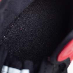 Pre Owned Air Jordan Red/Black Leather 1 Retro High Top Sneakers Size 38.5