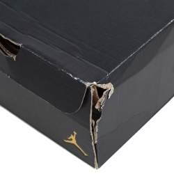 Pre Owned Air Jordan Red/Black Leather 1 Retro High Top Sneakers Size 38.5