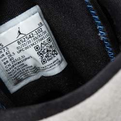 Pre Owned Air Jordans Multicolor Suede and Leather Jordan 1 Mid Royal Black Toe Sneakers Size 42