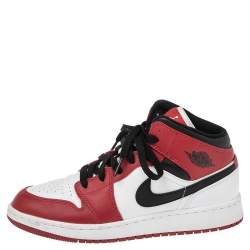 Pre Owned Air Jordan 1  Multicolor Leather Camo Sneakers Size 37.5