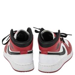 Pre Owned Air Jordan 1  Multicolor Leather Camo Sneakers Size 37.5